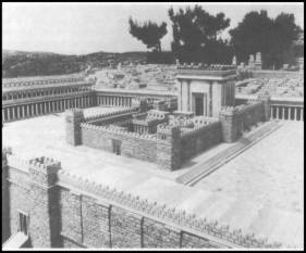 Modell des Tempels in Jerusalem zur Zeit Jesu